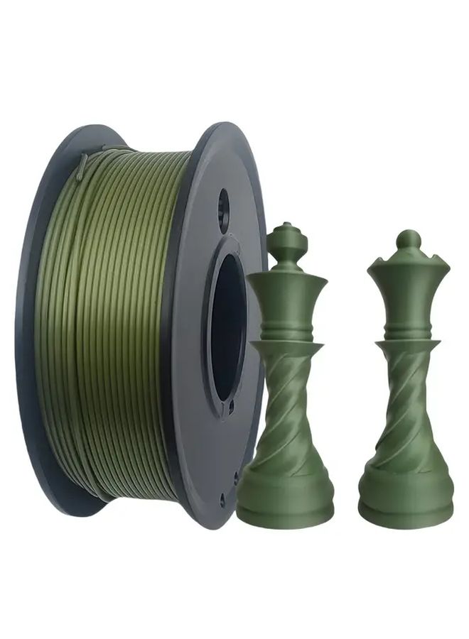 خيط طابعة ثلاثية الأبعاد PLA بسمك 1.75 مم، لون أخضر عسكري، دقة أبعاد ± 0.03 مم، 0.25 كجم لكل بكرة (0.55 رطل)، مناسب لمعظم طابعات FDM ثلاثية الأبعاد، جودة ثابتة، خيط عالي الدقة. - Image 4