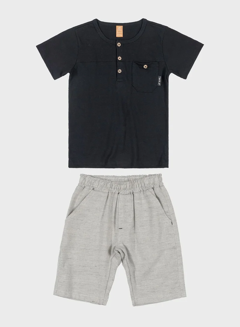 Up Baby Kids Causal Short Set