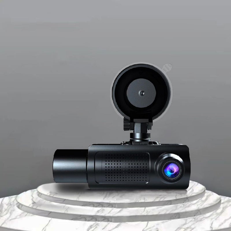 1080P DVR Dash Camera Front & Inside Camera Driving Recorder with 3.16 Inch IPS Screen 170° Wide Angle Support Clear Night-Vision Collision Locking Loop Recording - Image 3