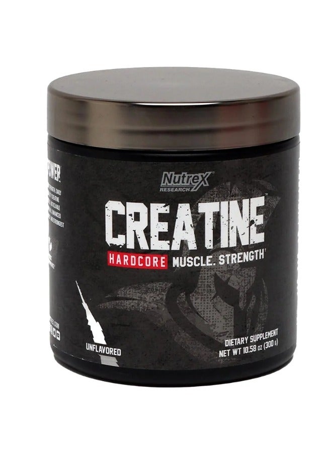 Nutrex Research Creatine Hardcore Muscle Strength Dietary Supplement Unflavored 300g