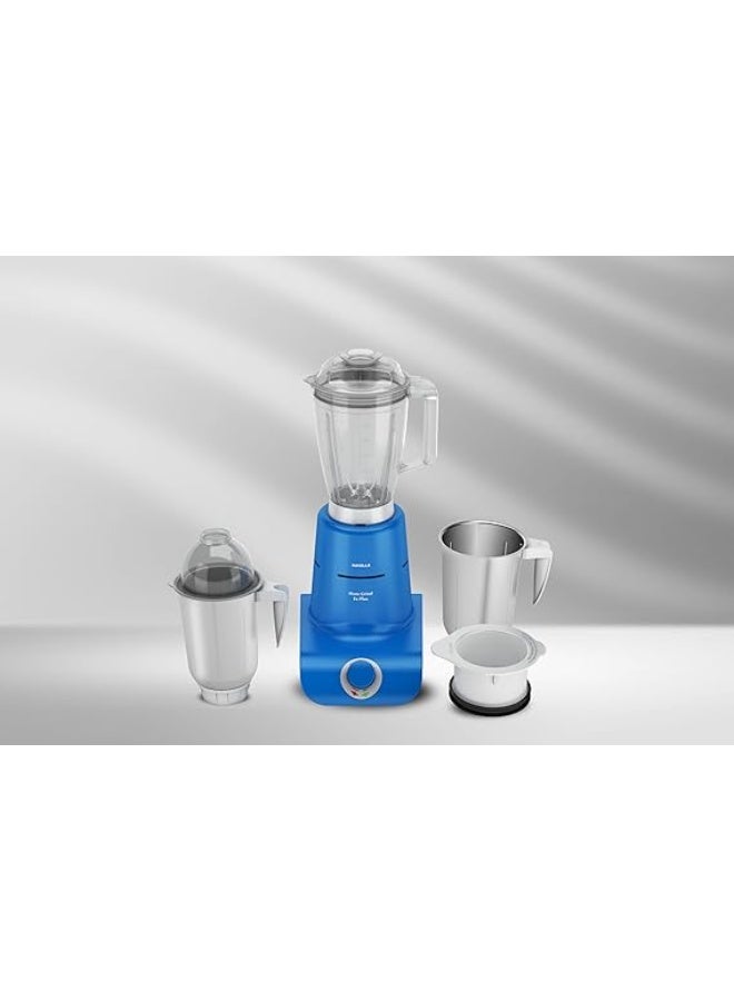 Havells Maxx Grind Ex Plus 900W Mixer Grinder cum Blender – Copper Motor, 1.5L Blender Jar, 2 Wet & Dry Jars, Convertible Chutney Jar Lid, Blue & White, 2-Year Warranty - Image 2