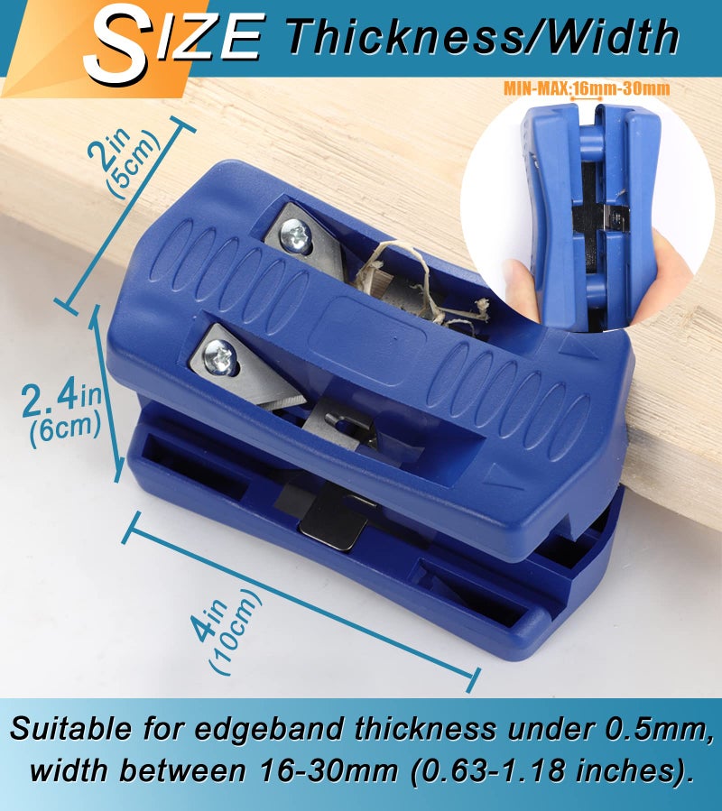 NewShark Edge Banding Trimmer, Plastic PVC Plywood Melamine Wood Manual Edge Banding,Manual Trimming Woodworking Tool - Image 3