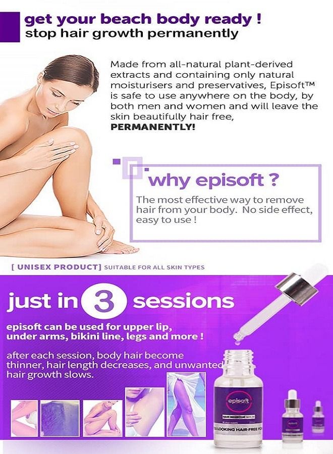 Episoft Hair Removal Inhibitor Serum 30ml - Image 1