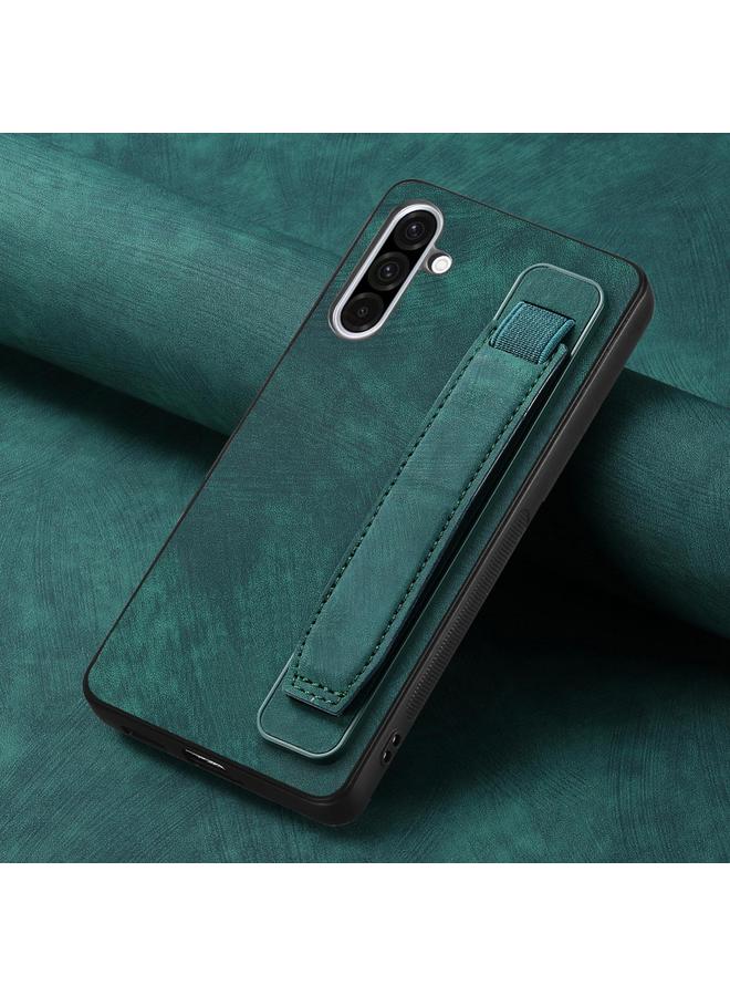 اس-توب جراب خلفي من الجلد لهاتف Samsung Galaxy A36 مع حامل معصم ريترو - Image 4