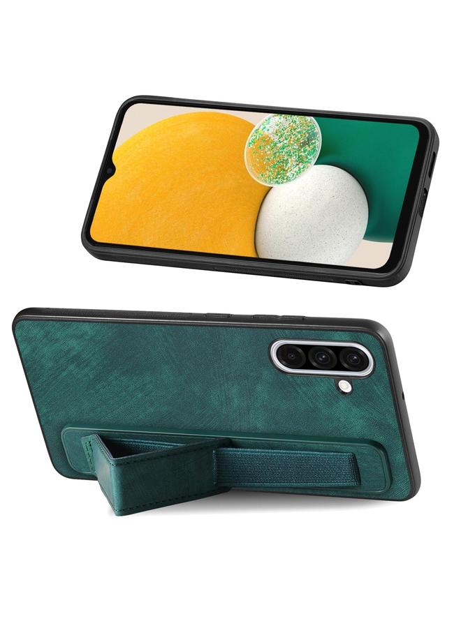 اس-توب جراب خلفي من الجلد لهاتف Samsung Galaxy A36 مع حامل معصم ريترو - Image 3