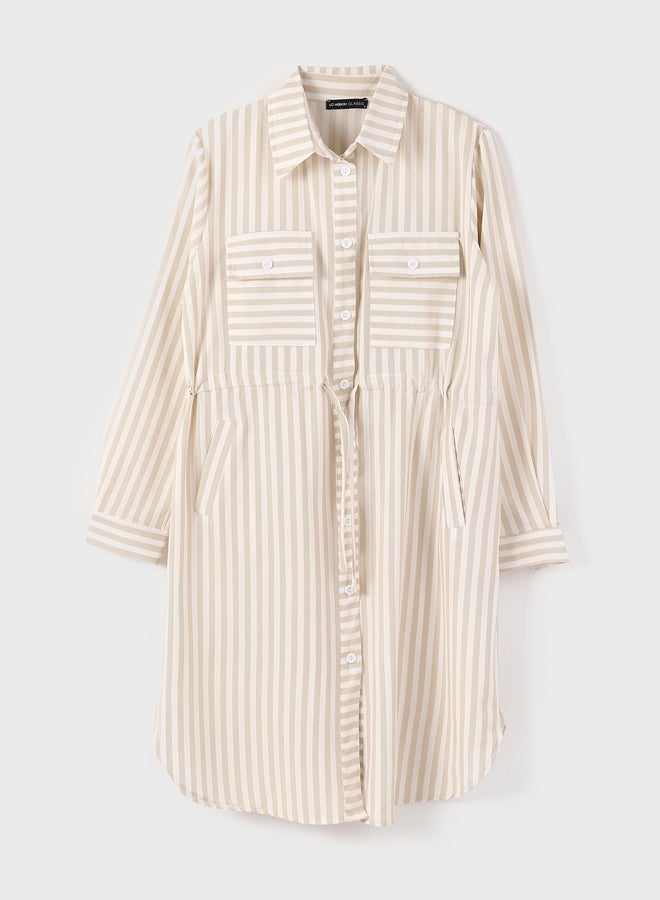LC WAIKIKI Striped Women's Shirt Dress - Image 1