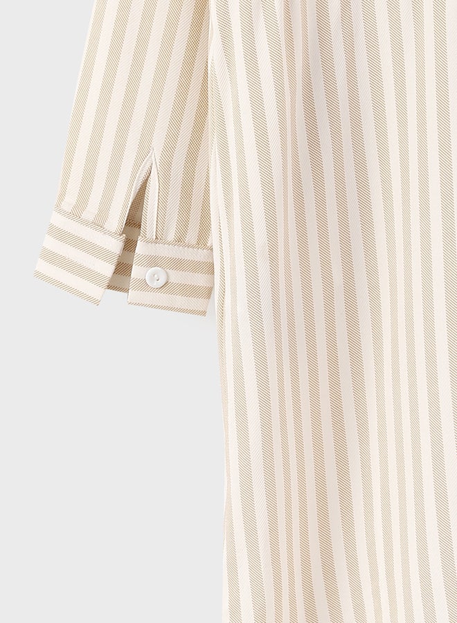 LC WAIKIKI Striped Women's Shirt Dress - Image 3