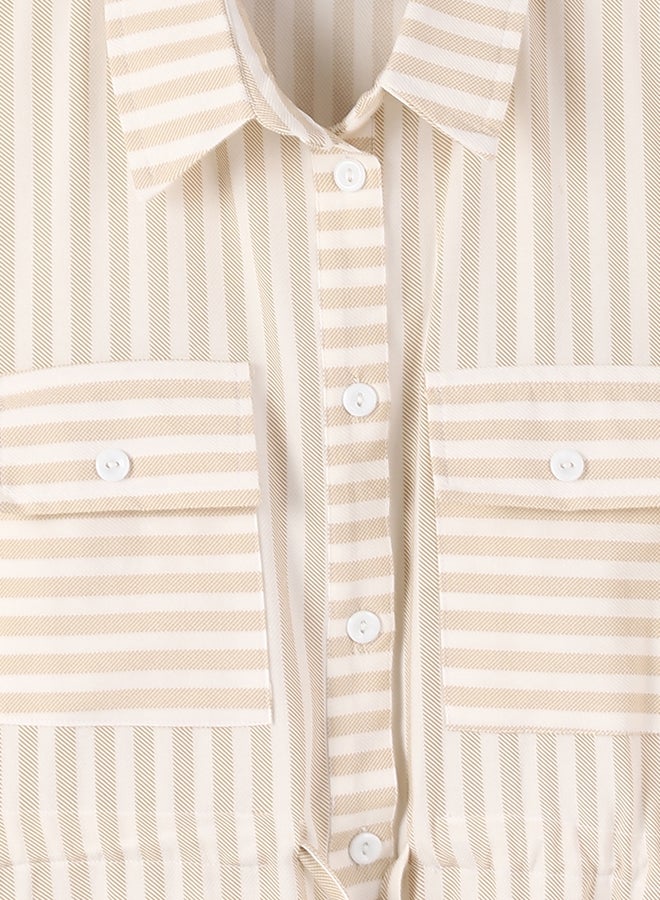 LC WAIKIKI Striped Women's Shirt Dress - Image 4