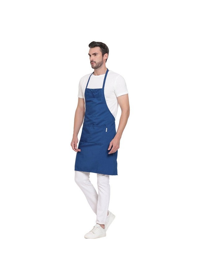 uniformer Apron for Men and Women | Durable & Stylish for Kitchen, Restaurant, Cafes | Ideal for Chefs, Bakers & Home Cooks | Easy to Clean | Unisex Design (Blue_Pack of 1) - Image 3
