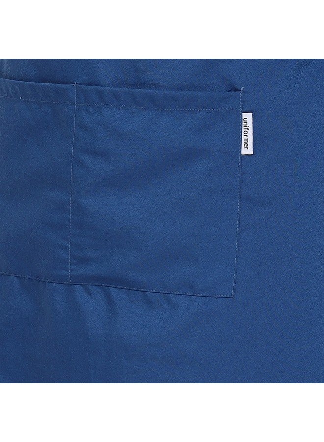 uniformer Apron for Men and Women | Durable & Stylish for Kitchen, Restaurant, Cafes | Ideal for Chefs, Bakers & Home Cooks | Easy to Clean | Unisex Design (Blue_Pack of 1) - Image 5