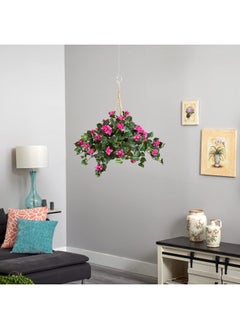 Nearly Natural Bougainvillea Basket Silk 1 Artificial Hanging Plant, 32 x 32 x 24, Green, Pink - pzsku/ZADC3FC21F63334F3B06CZ/45/_/1731696554/501b8b74-667b-48b6-9336-0aabb152ff55