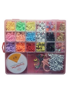 Generic Beads for Jewelry Making and Kids, 8mm Multi-Color Beads, with Charms Set and Elastic String for Jewelry Making, Bracelets and Chains  - Image 3