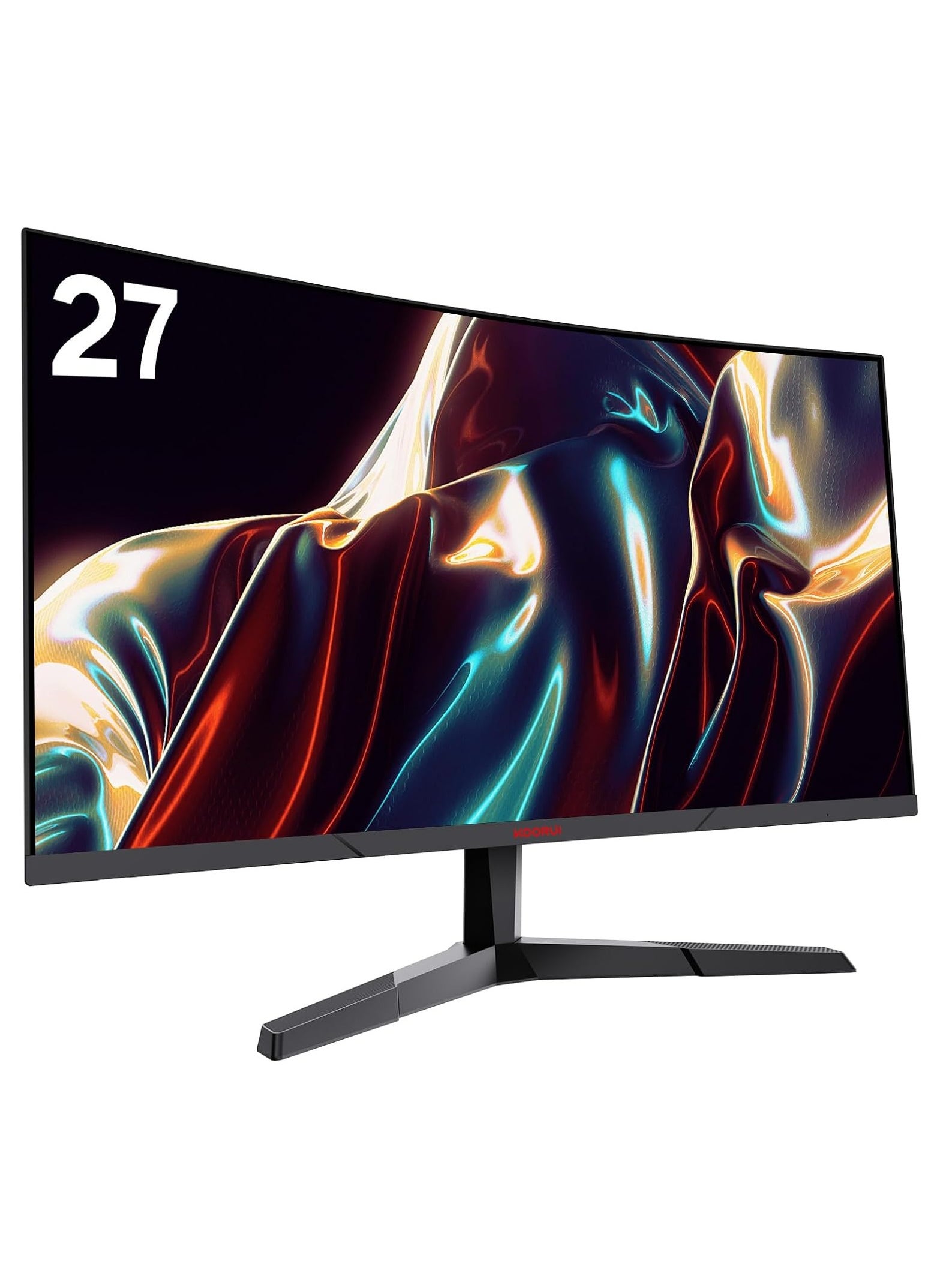 27-Inch Curved Ultrawide Gaming Monitor, Fast VA Panel 2560 * 1440P, R1800, 144Hz, 1ms, DCI-P3 85%, DP+HDMI, Game Mode, Eye Protection, Rocker Button Three-Sided Narrow Bezel Design 