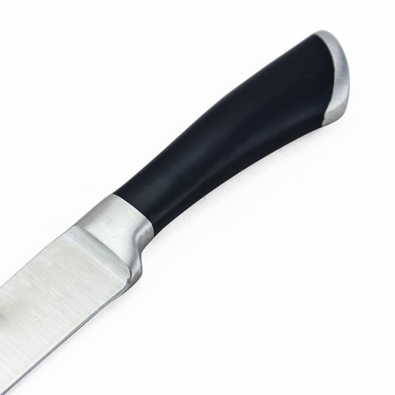 Capmora Premium Stainless Steel Kitchen Knife Set Chefs Knife Butcher Knife Sharp NonStick Soft Handles Cutting Meat Heavy Duty Blade Butcher Meat Stainless Steel Knife Black HandleBB - Image 3