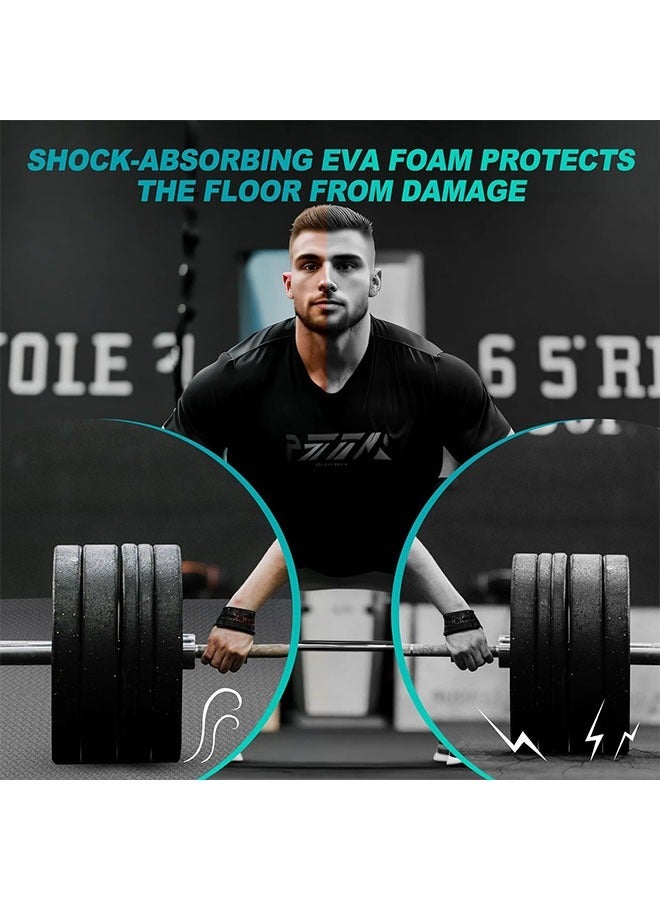 EVA Puzzle Exercise Mats, 1.2cm Thickness Foam Flooring Tiles, Floor Padding with Border, Foam Interlocking Tiles for Gyms, Flooring, Workout, Gym Equipments (Grey) - Image 4