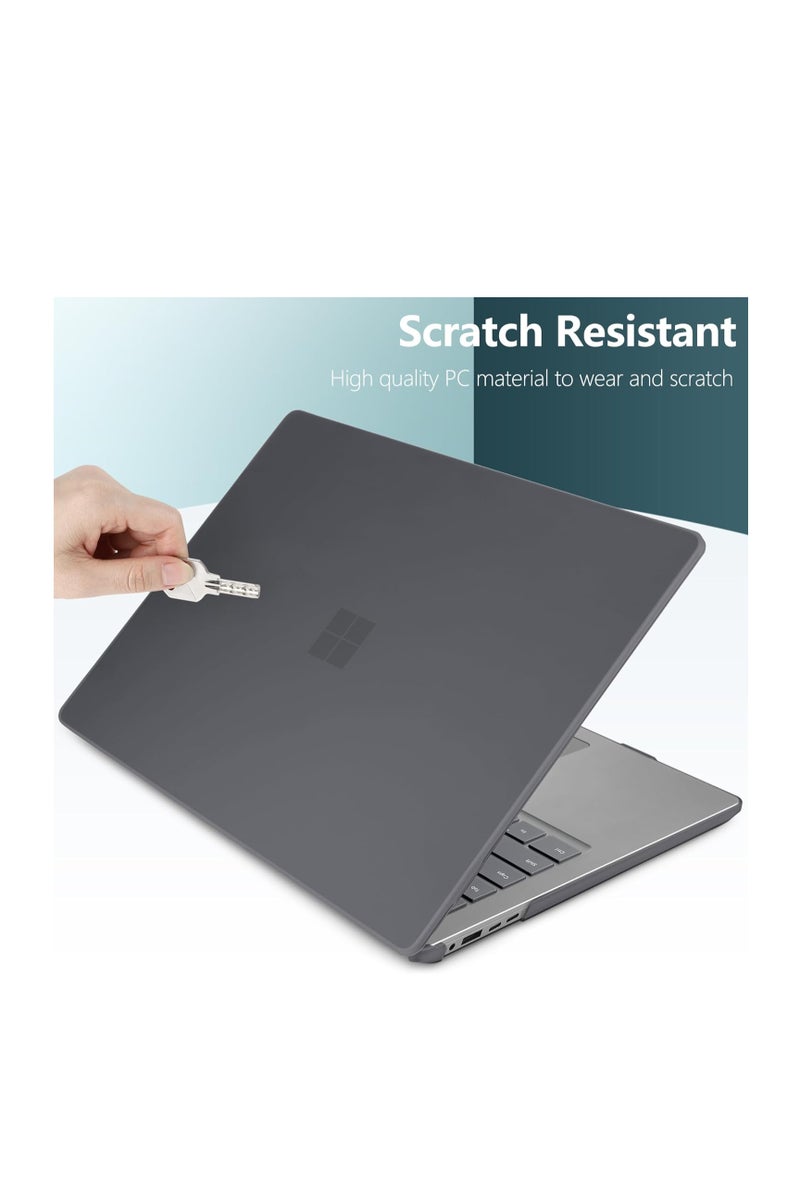 Rubberized Hard Case Compatible with Microsoft Surface Laptop 15-inch Touchscreen Copilot+ PC 2024 (7th Ed Model #2037) Lightweight Durable Scratch-Resistant Easy Install, Black - Image 3