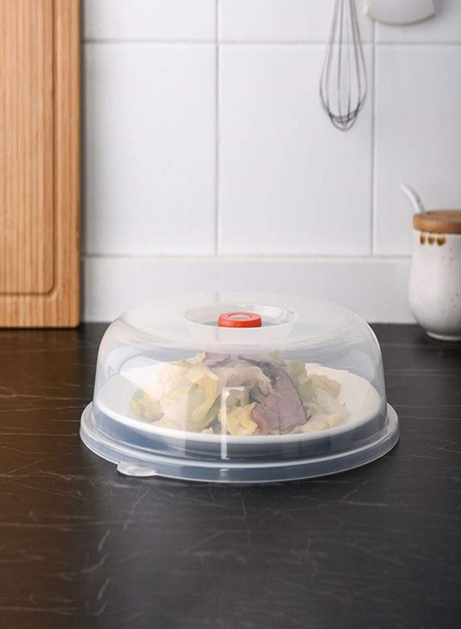 studyset Microwave Splatter Cover, 9 Inch Splash Proof Cover for Microwave Oven Heat-Resistant Food Hot Dishes Cover White - Image 3