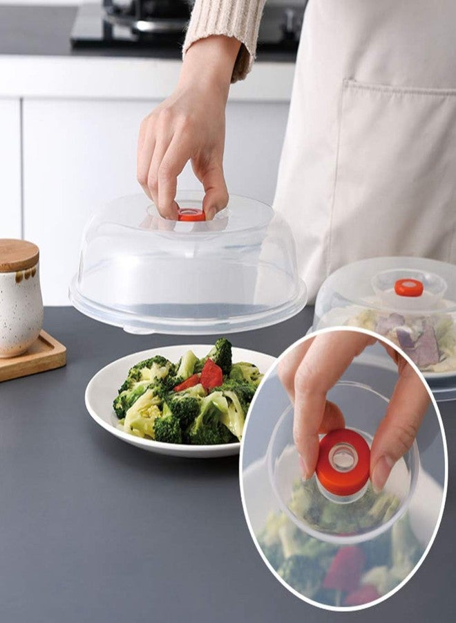 studyset Microwave Splatter Cover, 9 Inch Splash Proof Cover for Microwave Oven Heat-Resistant Food Hot Dishes Cover White - Image 1