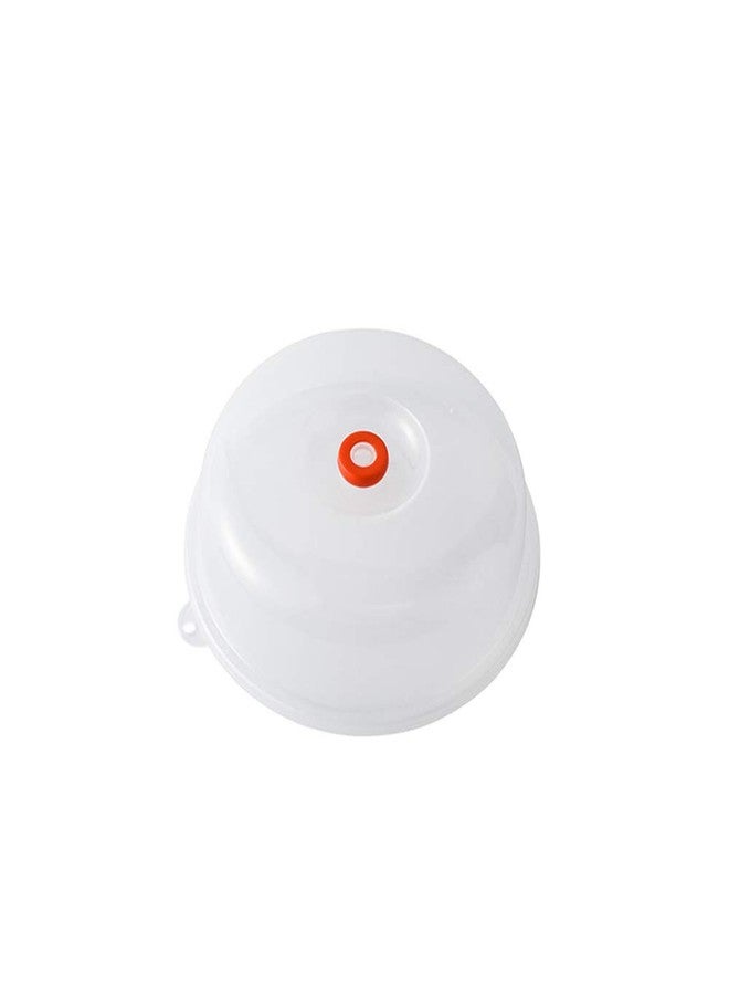 studyset Microwave Splatter Cover, 9 Inch Splash Proof Cover for Microwave Oven Heat-Resistant Food Hot Dishes Cover White - Image 2