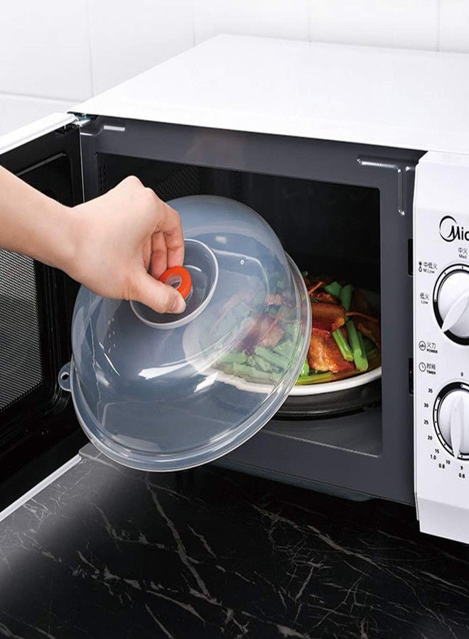 studyset Microwave Splatter Cover, 9 Inch Splash Proof Cover for Microwave Oven Heat-Resistant Food Hot Dishes Cover White - Image 4