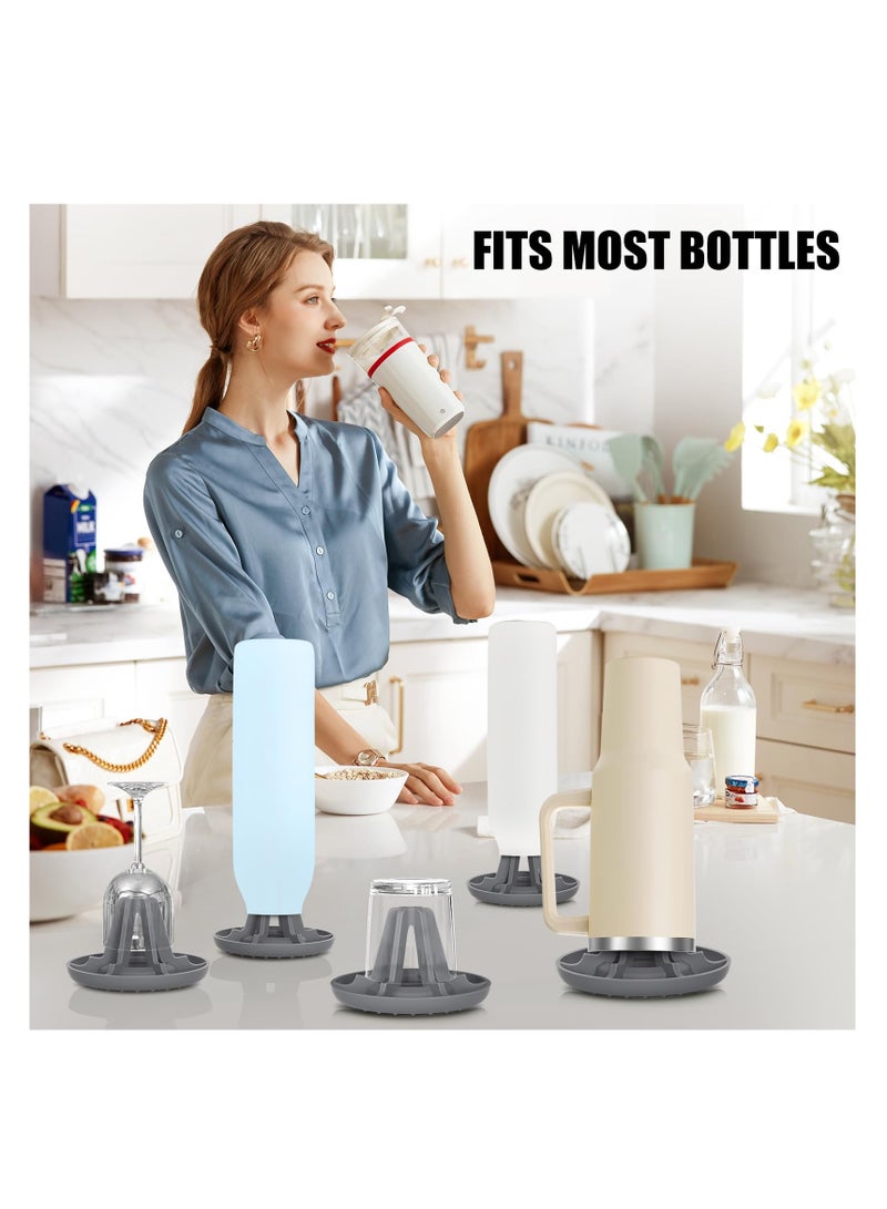 Silicone Bottle Drying Rack for Stanley Cup Accessories, 2 Pack Fast Air Drying Solution for Various Container Sizes - Image 5