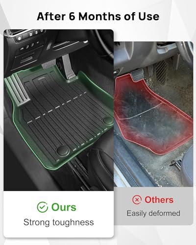 IKABEVEM Original 2014-2018 X5 Floor Mats for BMW X5 (F15) All Models - Custom Fit 1st and 2nd Row Floor Mats - All Weather Heavy Duty Non Slip TPE Floor Liners for BMW X5 Accessories 2014-2018 - Image 5