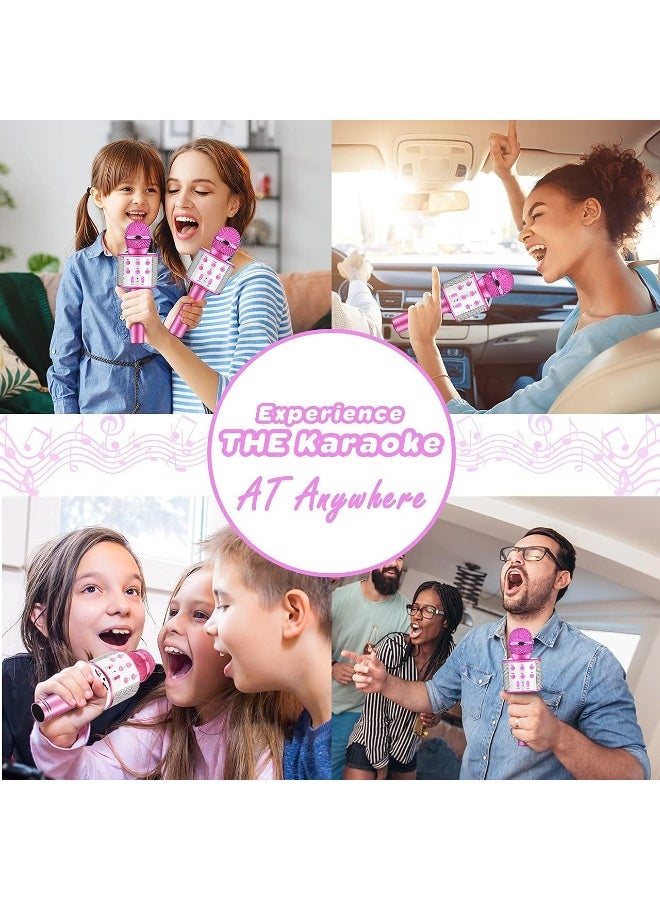 Dislocati Karaoke Microphone, Gift for Girls 4-12 Years Old Micro Toy Girl Child 3-12 Years Christmas Gift Toy Child 3-12 Years Boy Wireless Microphone Gifts for 4-12 Years Old Girl - Image 2