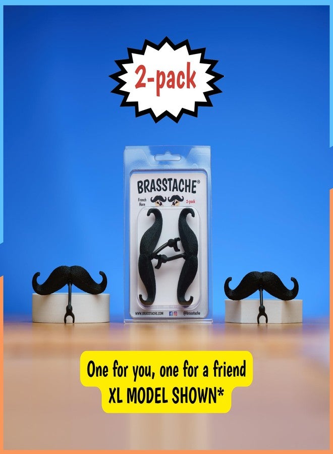 Brasstache 2.0 for Kids - (2-pack) Clip-on Mustache for Brass Players, Original Mustache Size (Trombone (Small Shank)) - Image 4
