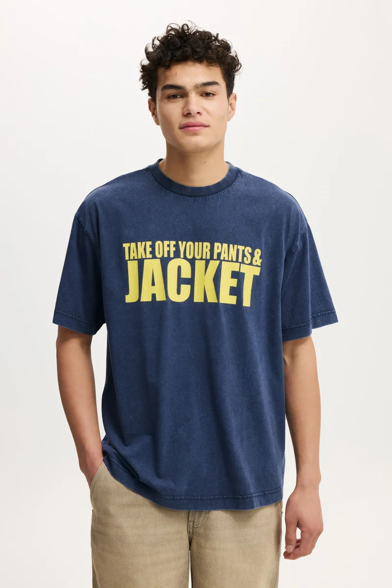 كوتون اون Box Fit Premium Music T-Shirt