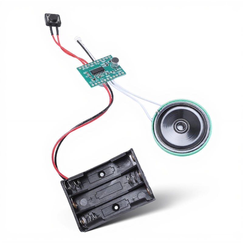 4 Minutes Recordable Sound Chip Voice Recorder Module with Light Activated Loop Playback for Greeting Cards DIY Crafts - Image 2