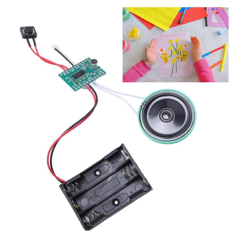 4 Minutes Recordable Sound Chip Voice Recorder Module with Light Activated Loop Playback for Greeting Cards DIY Crafts - Image 5