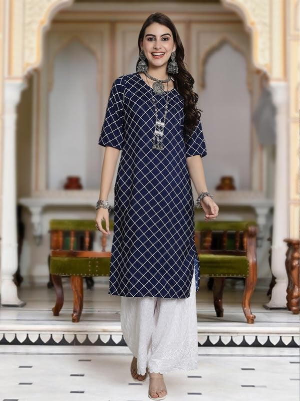 Tee Projekt Crepe Verstaile Straight Printed Kurti for Women's ll Casual Wear Kurti (Pack of 6) - Image 3