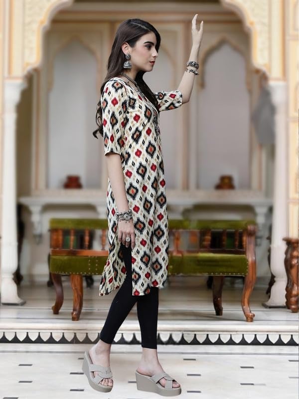 Tee Projekt Crepe Verstaile Straight Printed Kurti for Women's ll Casual Wear Kurti (Pack of 6) - Image 5
