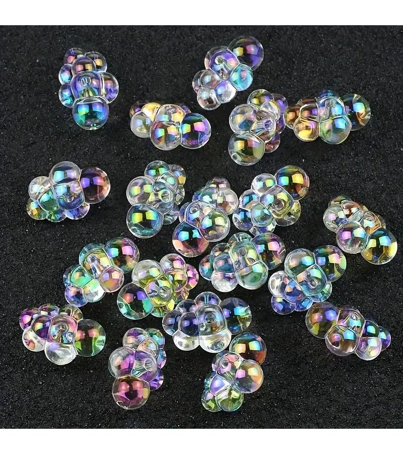 5pcs Mini Bath Foams 1 6 Scale Ultra Realistic Acrylic Soap Bubbles Dollhouse Bathtub Decoration White Mixed Colors Rainbow Reflective Spheres Mini Landscape Garden Collection Additions Fun Design Exquisite Craftsmanship - Image 2