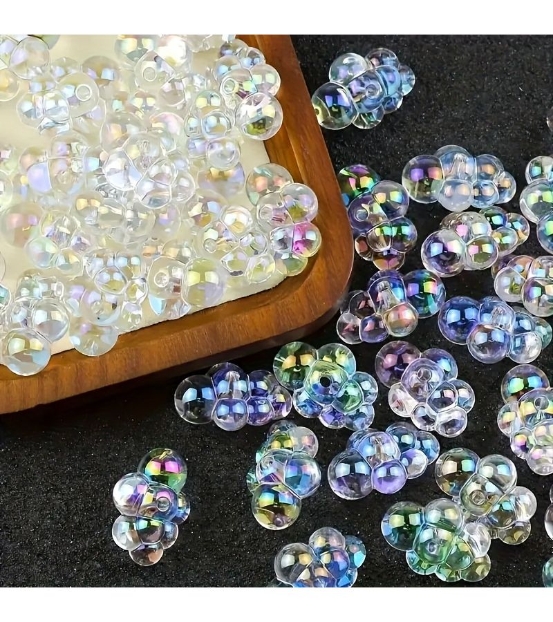 5pcs Mini Bath Foams 1 6 Scale Ultra Realistic Acrylic Soap Bubbles Dollhouse Bathtub Decoration White Mixed Colors Rainbow Reflective Spheres Mini Landscape Garden Collection Additions Fun Design Exquisite Craftsmanship - Image 1