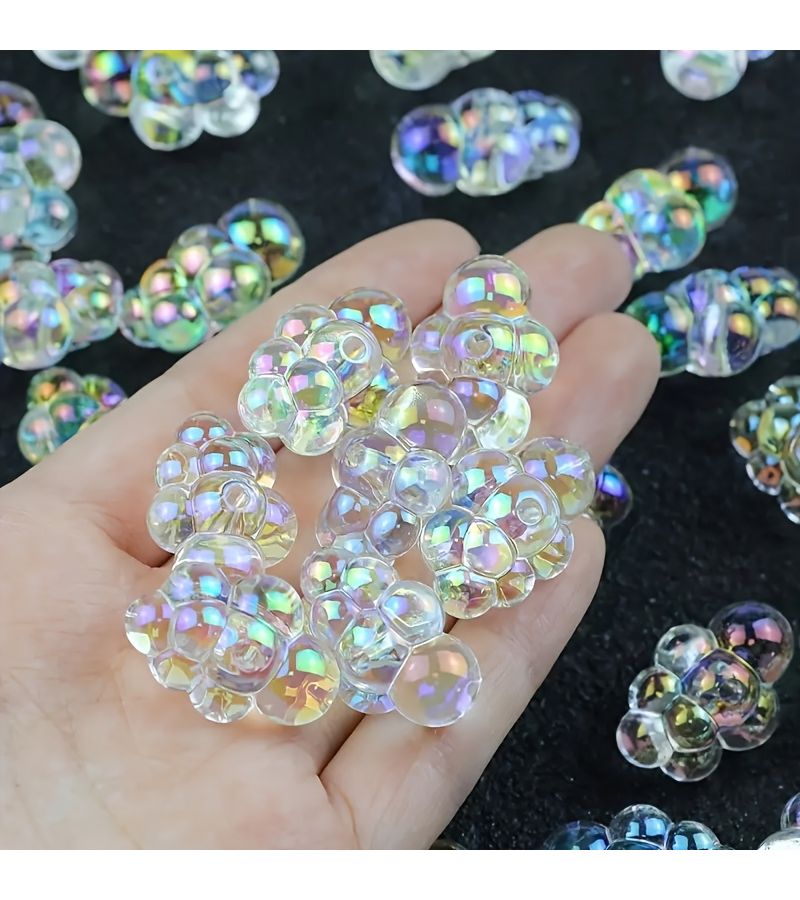 5pcs Mini Bath Foams 1 6 Scale Ultra Realistic Acrylic Soap Bubbles Dollhouse Bathtub Decoration White Mixed Colors Rainbow Reflective Spheres Mini Landscape Garden Collection Additions Fun Design Exquisite Craftsmanship - Image 5