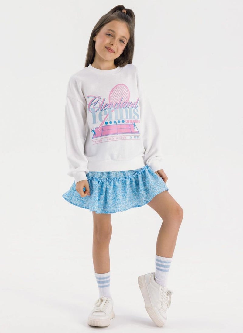 MINOTI Girls Graphic Sweatshirt - Image 1