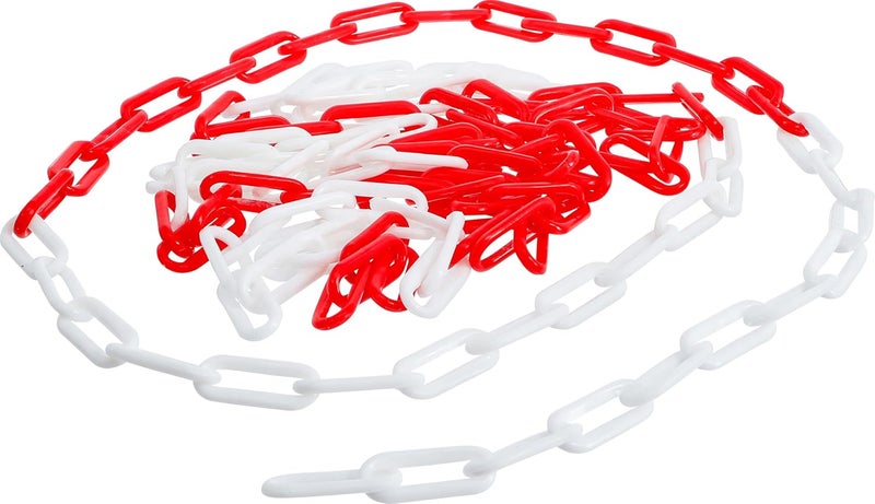 BGS Diy 80809 Barrier Chain - Red and White Plastic - 5 m - Image 1
