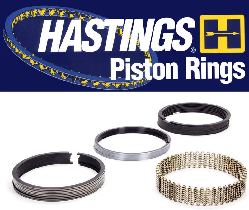 Falcon Performance Store Set of Hastings MOLY +.030" Piston Rings Set compatible with Chevy SBC 327 350 383 5/64" 5/64" 3/16". Non-Vortec Engines (+.030 Bore 4.030). - Image 2