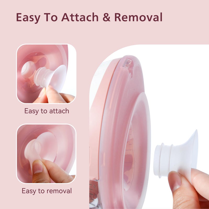 TOVVILD Flange Insert 8PCS 15mm/17mm/19mm/21mm Compatible with Momcozy M5/M6/M9/Elvie/eufy/Paruu and Most 24mm Flanges/Shields, Flange Sizing Kit - Image 4