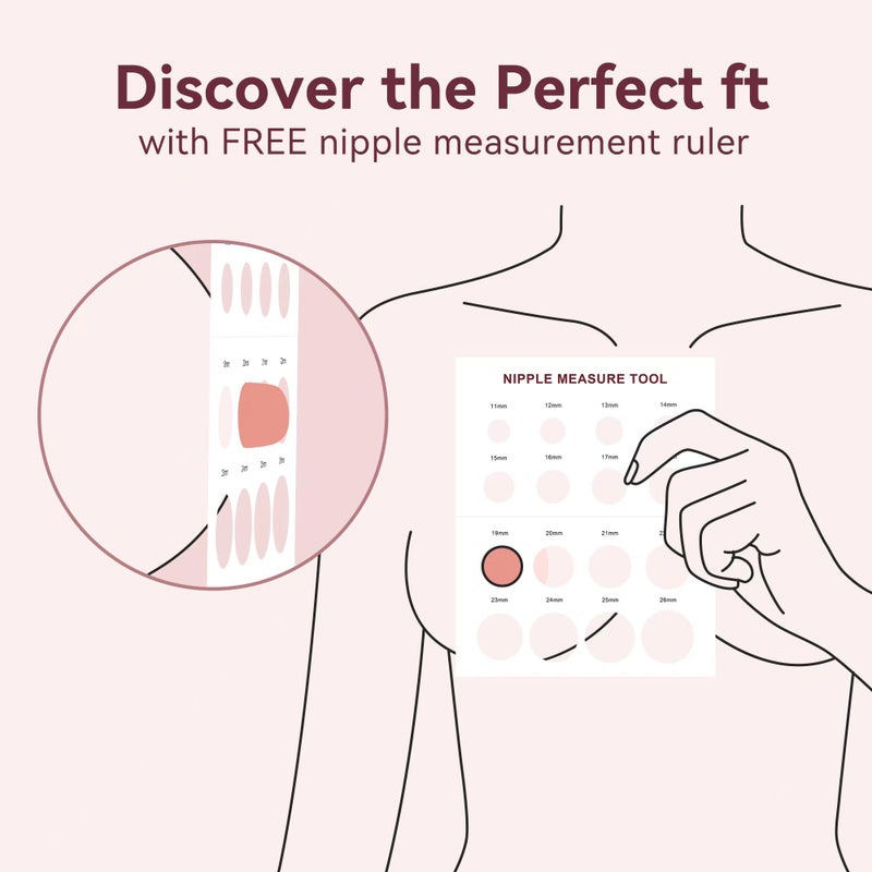 TOVVILD Flange Insert 8PCS 15mm/17mm/19mm/21mm Compatible with Momcozy M5/M6/M9/Elvie/eufy/Paruu and Most 24mm Flanges/Shields, Flange Sizing Kit - Image 5