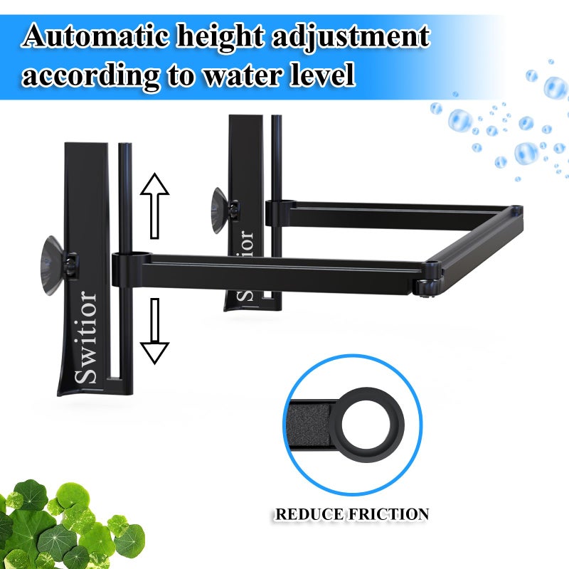 Switior Floating Plant Corral for Aquarium, Fish Tank Accessories to Separate Floating Plants, Automatically Adjusts Height with Water Level, Suitable for All Floating Plants and All Aquariums (Style 1) - Image 4