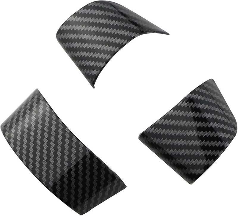 QASULER Carbon Fiber Steering Wheel Button Covers - Image 1