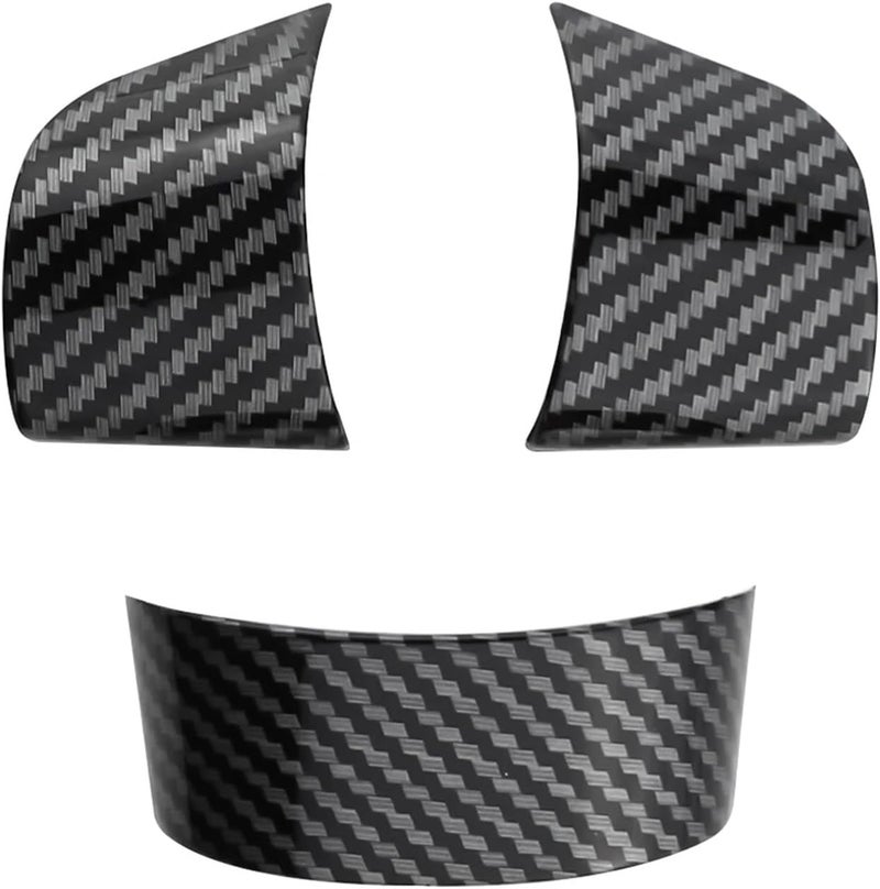 QASULER Carbon Fiber Steering Wheel Button Covers - Image 2