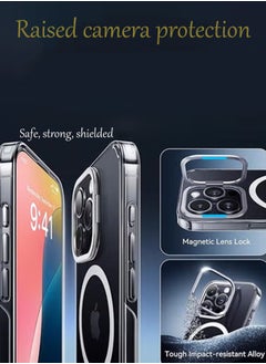 HEROCKX iPhone 16 Pro Max Case with Upgraded Lens Bracket Compatible with MagSafe Premium Protection Shockproof Ultra-Thin Phone Case (Black)  - Image 3