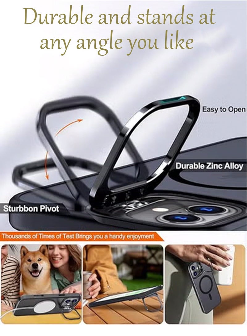 هيروكس جراب لهاتف iPhone 16 Pro Max 【حماية كاملة ضد الصدمات】 غطاء هاتف نحيف شفاف غير لامع مزود بمغناطيس MagSafe قوي. - Image 3