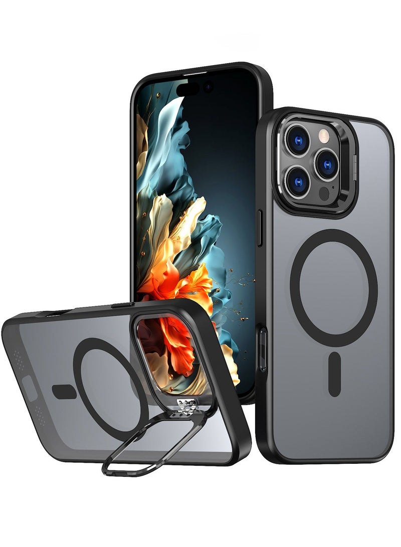 هيروكس جراب لهاتف iPhone 16 Pro Max 【حماية كاملة ضد الصدمات】 غطاء هاتف نحيف شفاف غير لامع مزود بمغناطيس MagSafe قوي. - Image 1