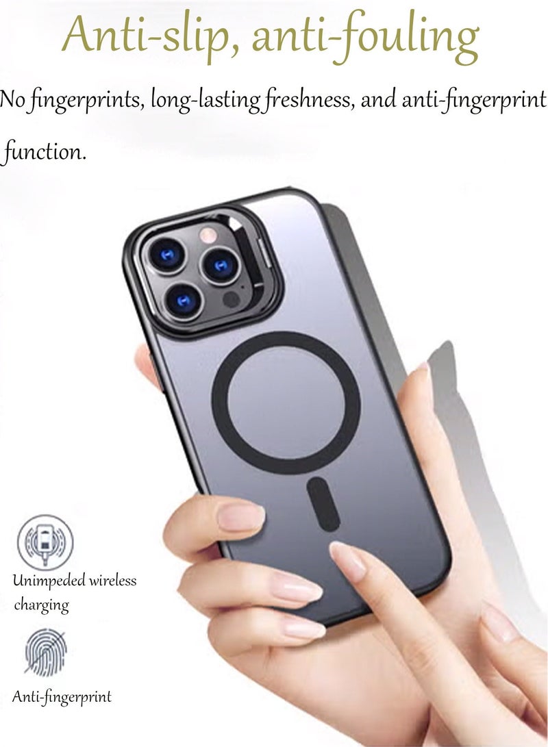 هيروكس جراب لهاتف iPhone 16 Pro Max 【حماية كاملة ضد الصدمات】 غطاء هاتف نحيف شفاف غير لامع مزود بمغناطيس MagSafe قوي. - Image 5