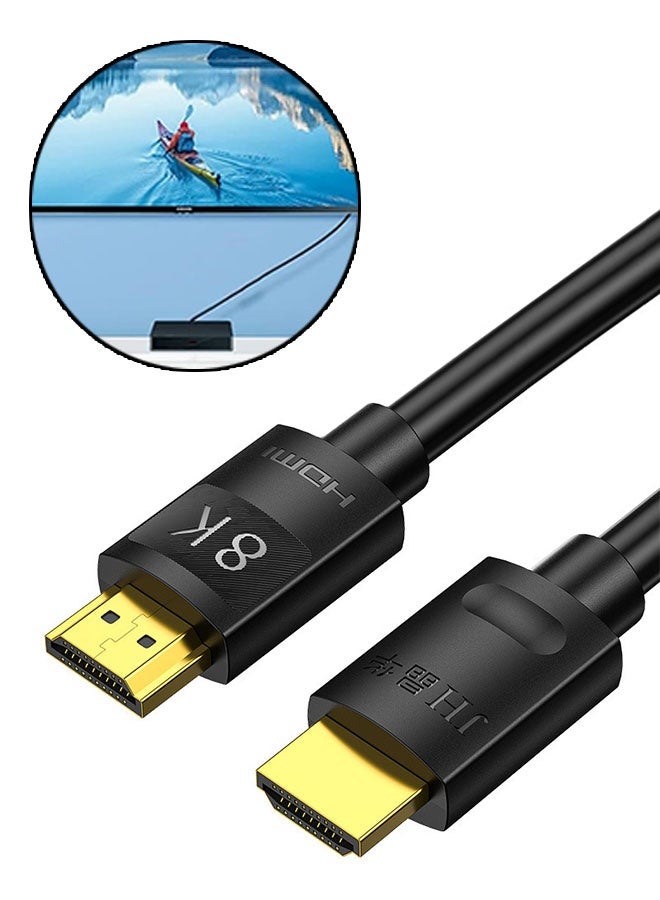 8k 144Hz HDMI Cable 1m, 2.1 Ultra HD High Speed 48Gbps Cord, Dolby Vision Gold Plated Cord Ideal for HDTV, PC, Projector, Large Displays, PS5, PS4, X-Box, Blu-ray Projector, Monitor - Image 1
