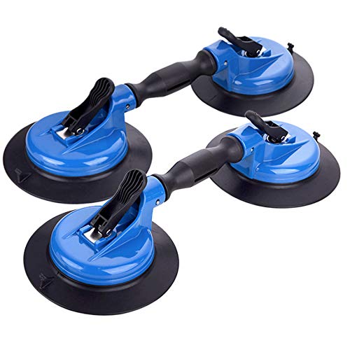 IMT Heavy Duty Vacuum Suction Cup Lifter - 330lb Lift for Glass, Stone & Appliances, Dual Swivel Pads with Ergonomic Grip for Flat & Curved Surfaces - Image 1